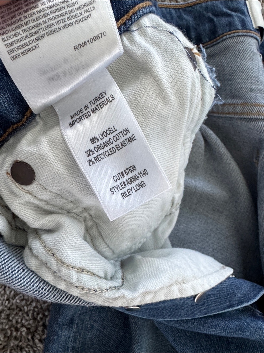 Agolde Riley Long denim - Picture 3 of 3